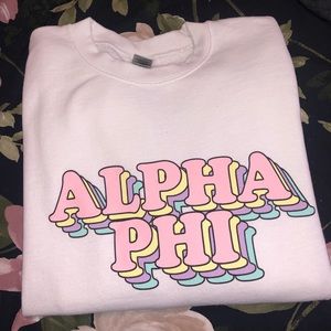 Alpha Phi crewneck